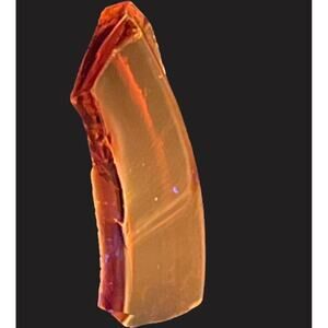 Amberina Art Glass Cullet Glowing Translucent Cadmium #GLSM23210